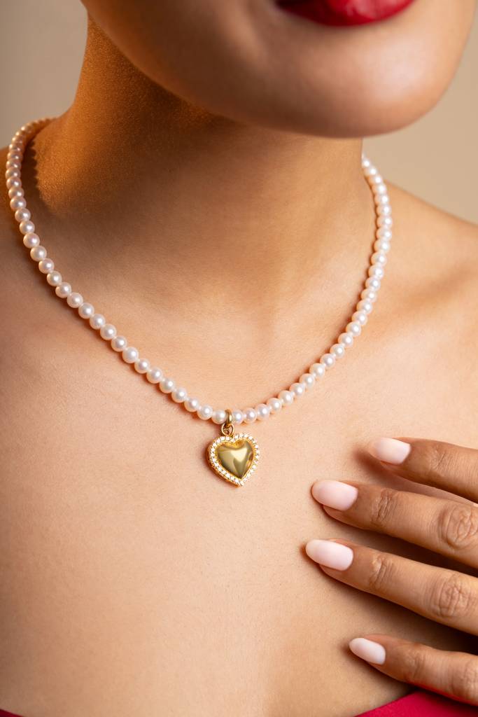 Detachable Heart Necklace - Wear 3 Ways : NCK-HRT-3-DTCH