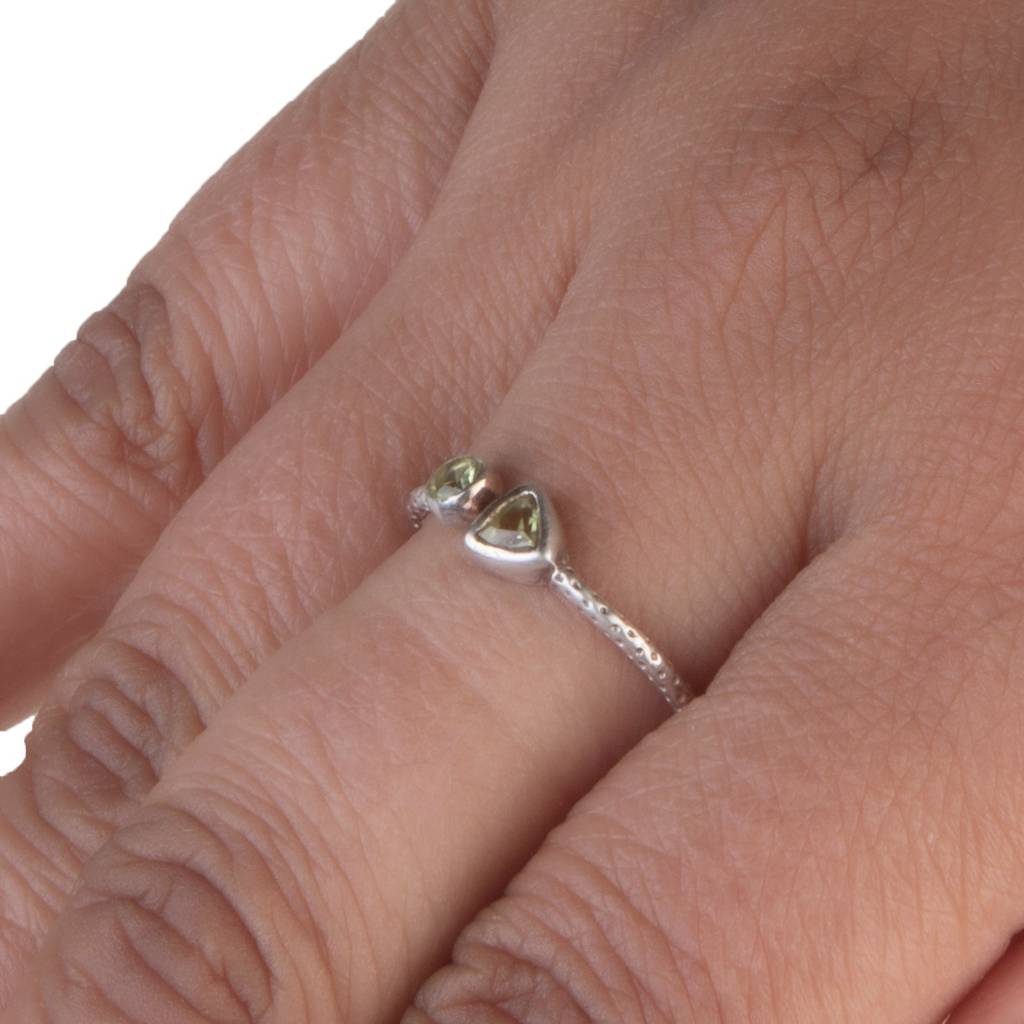925 Sterling Silver Garnet Ring For Women  | Red Gemstone Ring | Elegant Statement Jewelry : FU-0570