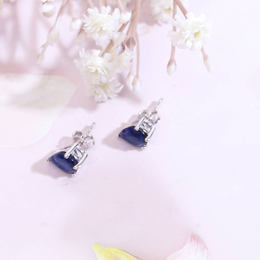 Iski Uski 925 Sterling Silver Eva Sapphire Drop Earrings