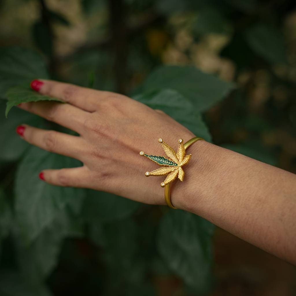 Corbett Canabis Cuff Bracelet : TCCB05