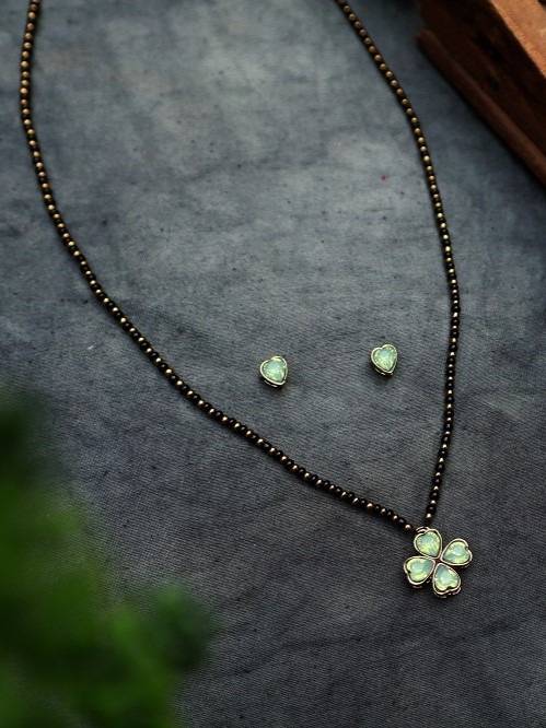 Goodluck Clover - Mangalsutra Necklace Set : PAMS07