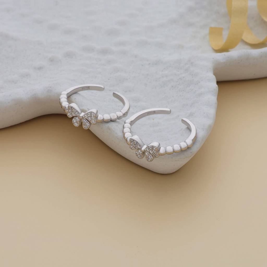 Cute Butterfly 925 Silver Toering : TR-10