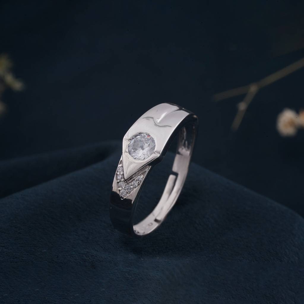 Silver Love Unfold Men'S Band : ZLCPLR-1003MW