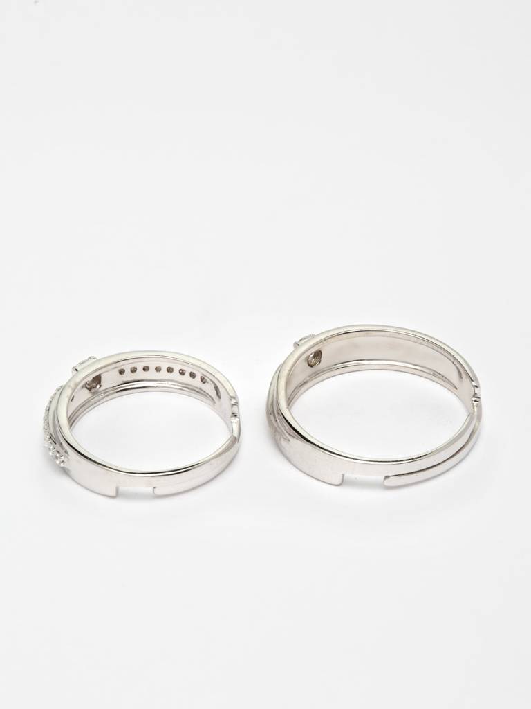Pure 925 Sterling Silver Nario Adjustable Couple Band For Men And Women : CSCPLR8_MF
