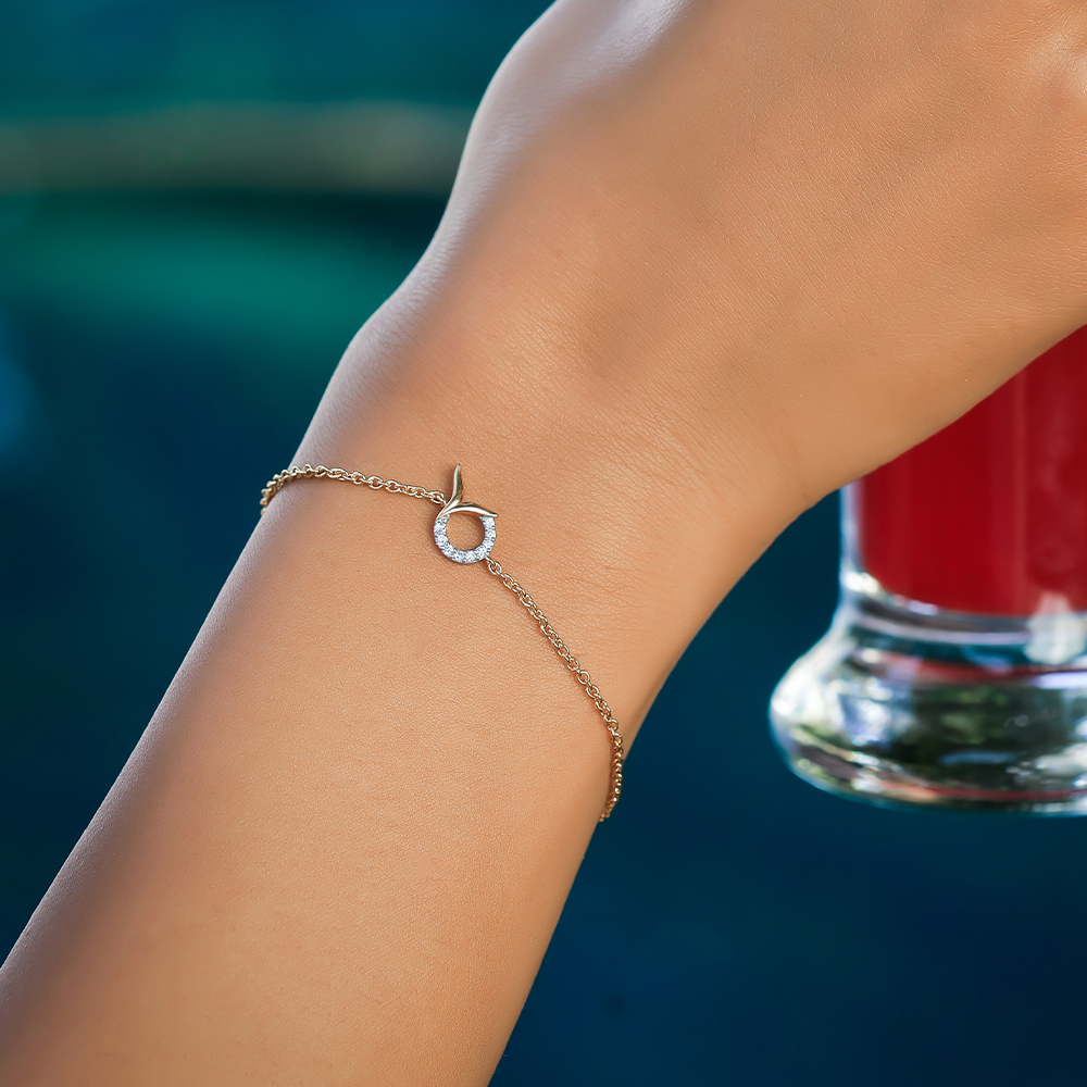 Serene Tail - Lab Diamond Bracelet : LLBR0096