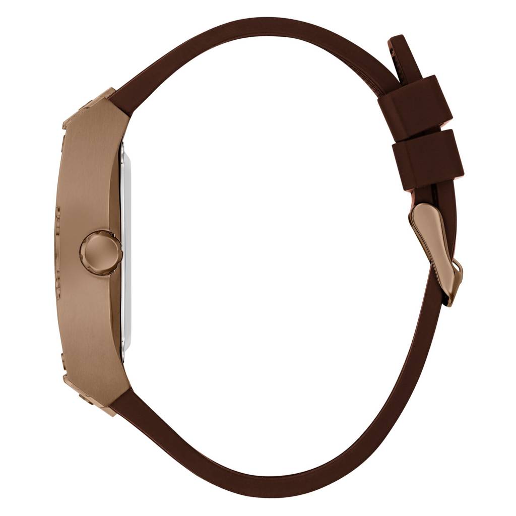 Guess Rectangle 42Mm Silver Dial Mechanical Automatic Men Watch - Gw0980G3 : GW0980G3