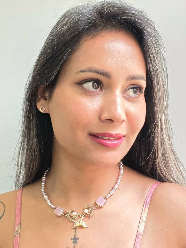 Alankar Flora Fauna Princess Necklace : DRJ12267H