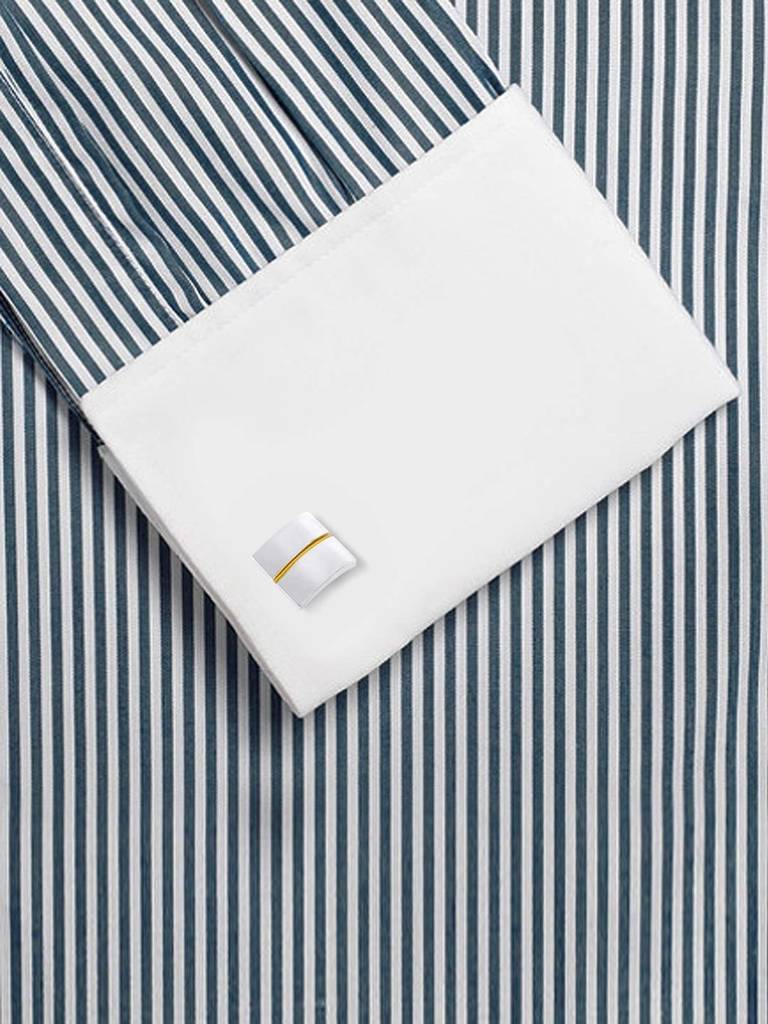 Office Formal Square Shirt Blazer Cufflink Pair For Men Boys Wedding Business Corporate Gift : PX9CL89