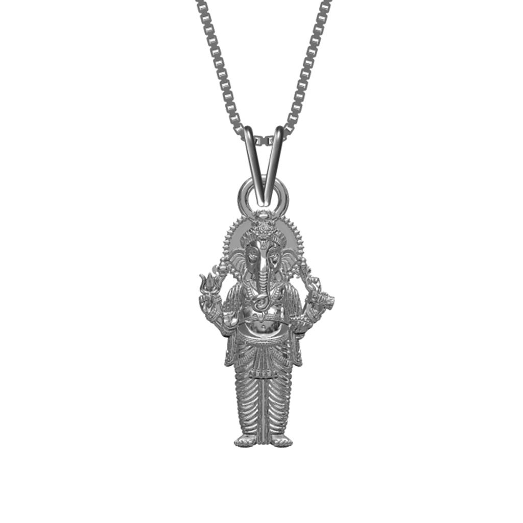 Silver Lord Ganesha Pendant : ZLGDP-1010