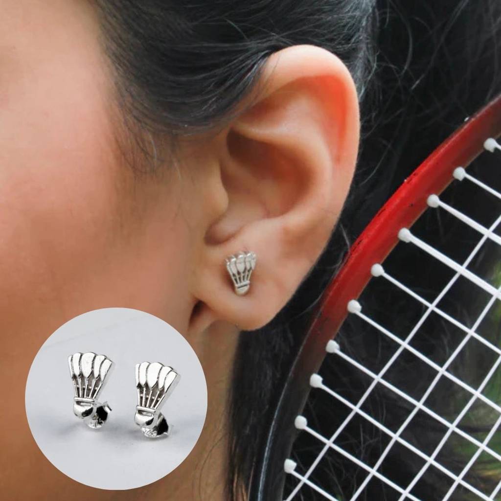 Silver Shuttlecock Stud | 92.5 Silver : Silver_Shuttlecock_July25