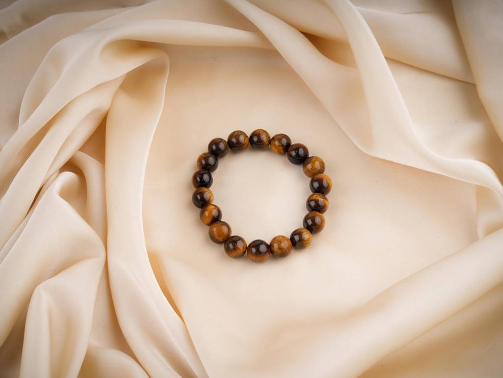 Tiger Stone Natural Gemstone Bracelet(10Mm) : BBM35