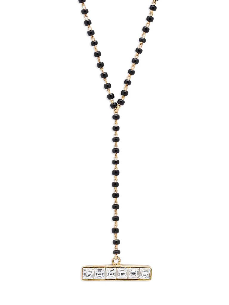 Contemporary Silver Mangalsutra Necklace : U080SG007N0263