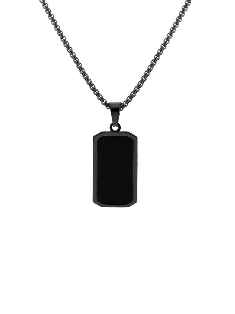 Eclipse Midnight Bar Pendant Necklace For Men : 8905124576177