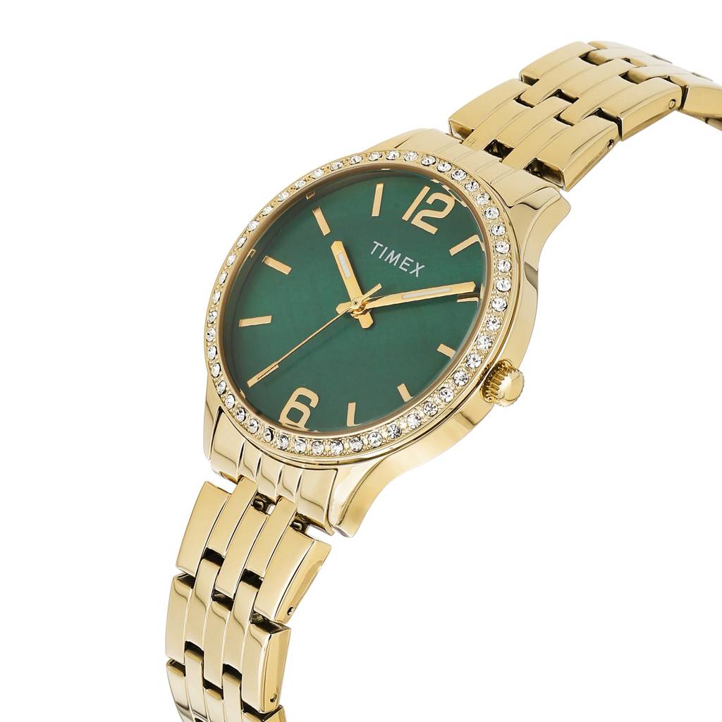 Timex Round 34Mm Dial Analog Women Watch - Twel230Smu01 : TWEL230SMU01