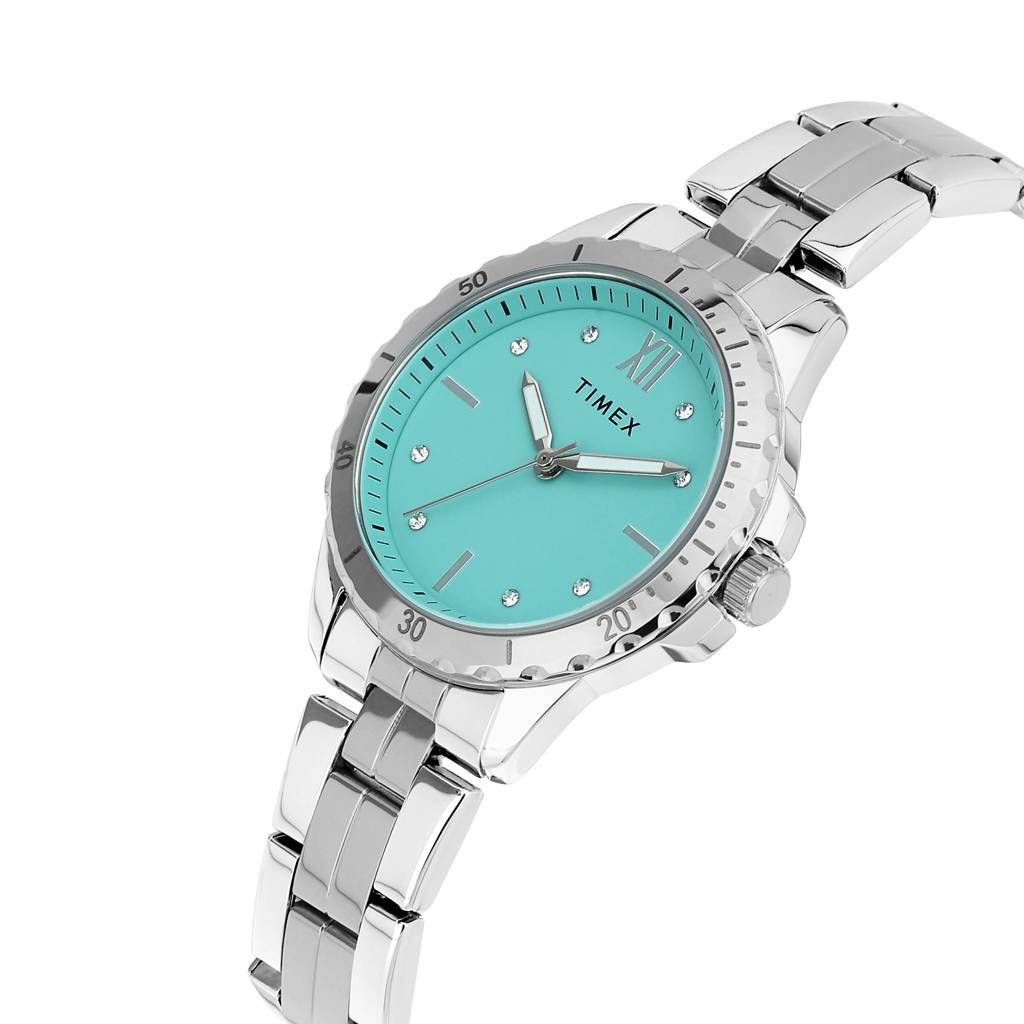Timex Round 37Mm Dial Analog Women Watch - Twel232Smu01 : TWEL232SMU02