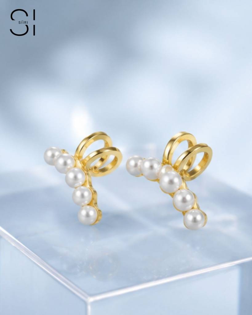 Pearl Ear Cuff For Women | Gold Plated Non-Piercing Pearl Ear Wrap Jewellery : NH43745365