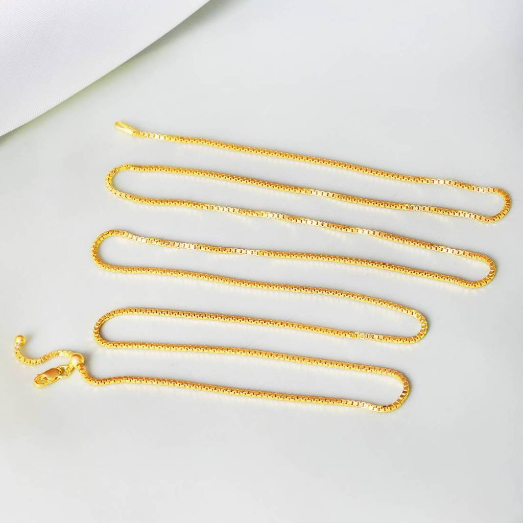 Luxurious Gold Plated 925 Sterling Silver Snake Chain Sliding Waist Chain : WC-10008-G-36-INCH