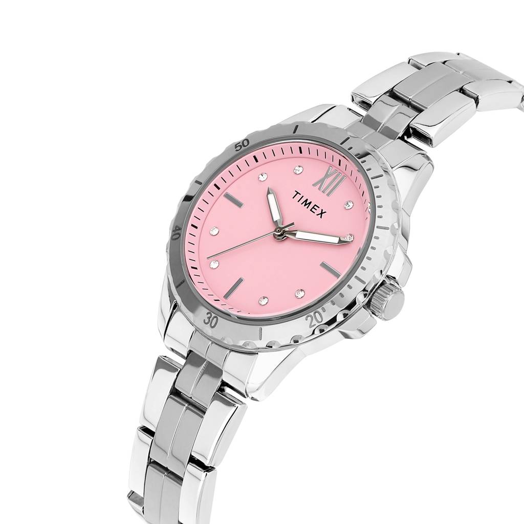 Timex Round 37Mm Dial Analog Women Watch - Twel232Smu01 : TWEL232SMU01