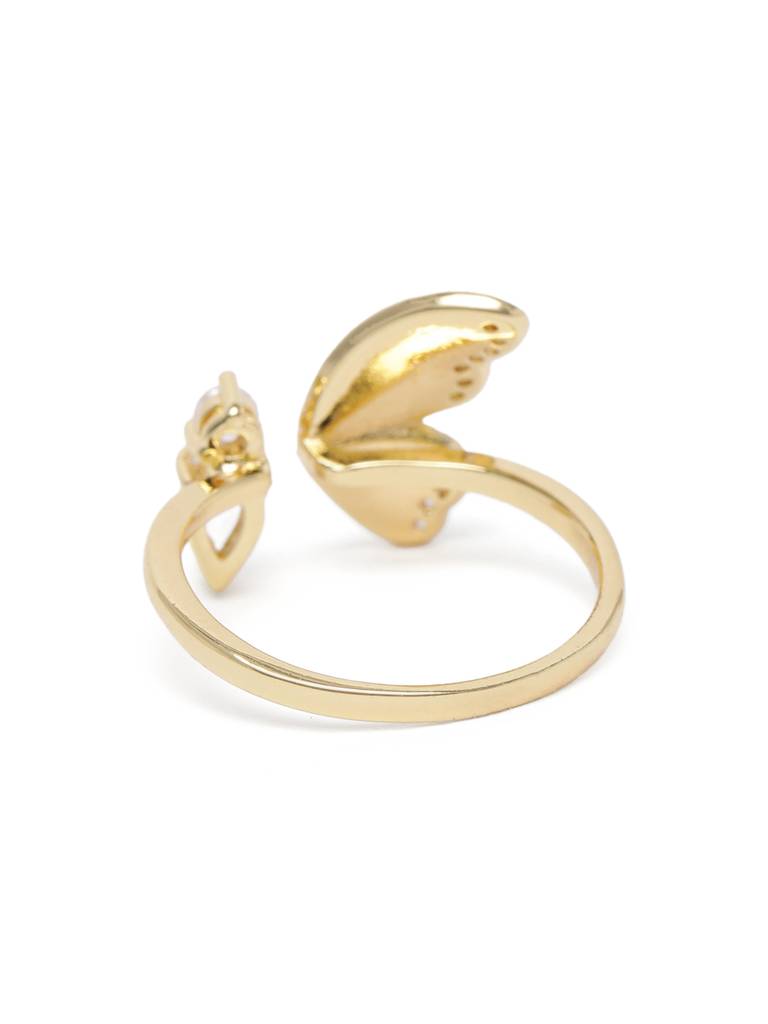 Blue Butterfly Cz Ring : AVRI10008