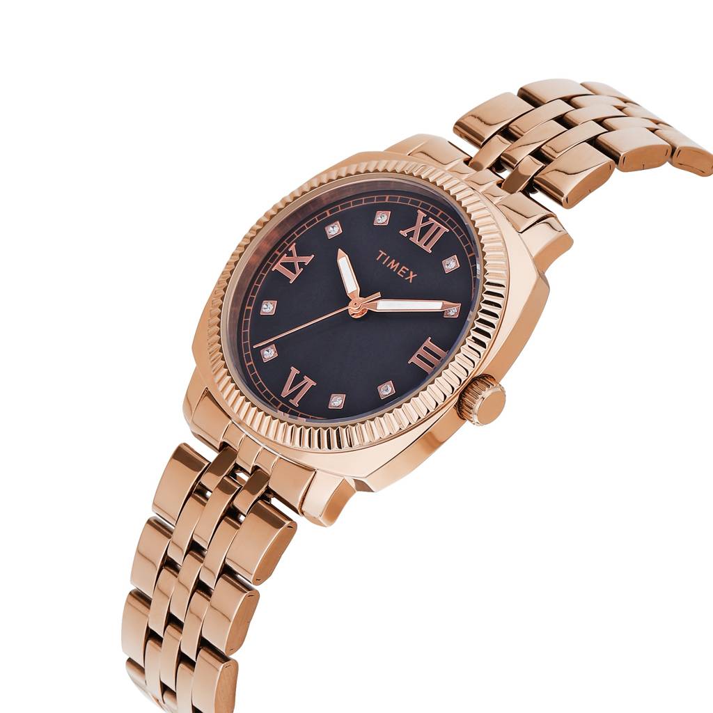 Timex Round 35Mm Dial Analog Women Watch - Twel234Smu01 : TWEL234SMU02