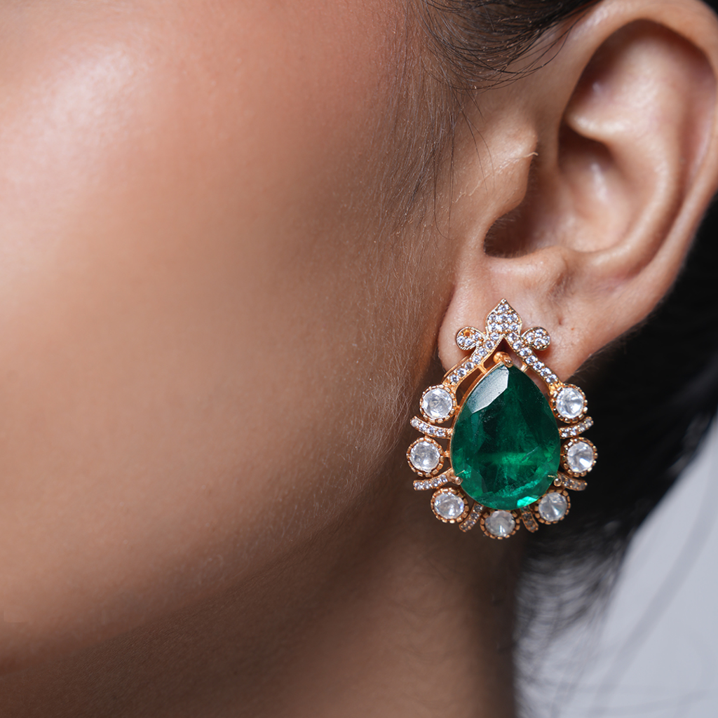 Green Doublet Moissanite Tops : CAO0024MPS