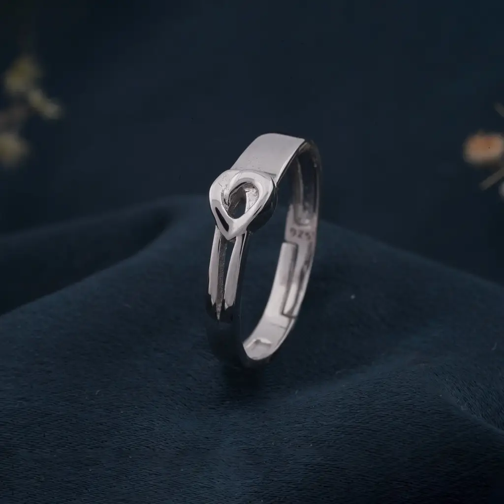 Silver Endless Love Ring For Him : ZLCPLR-1004-MW