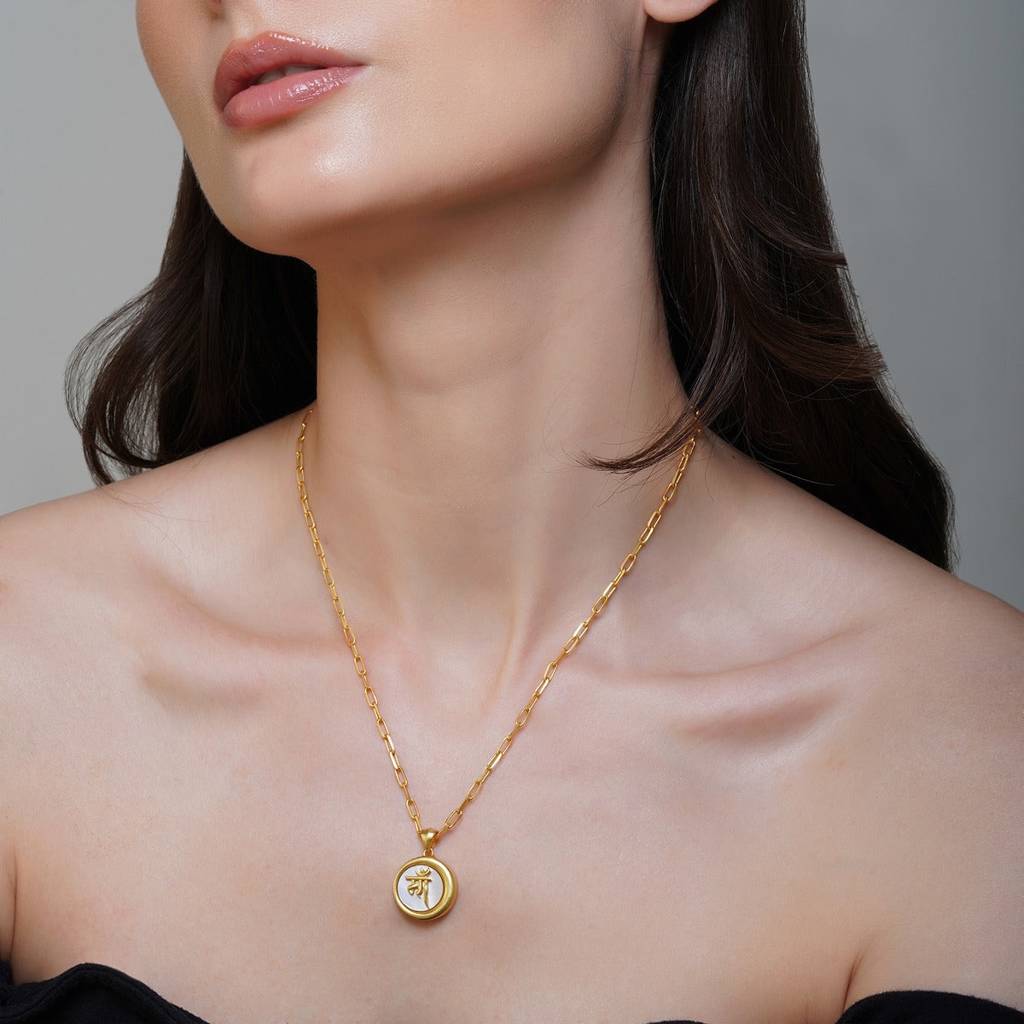 Ma Mother Necklace With Mother Of Pearl : RN723MOP