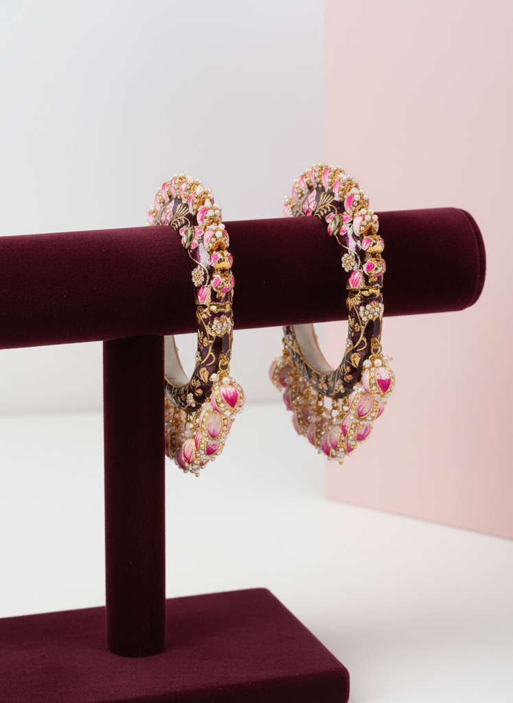 Firoza Kangan-E-Khushbu Meenakari Bangle Set : MEENABAN1665