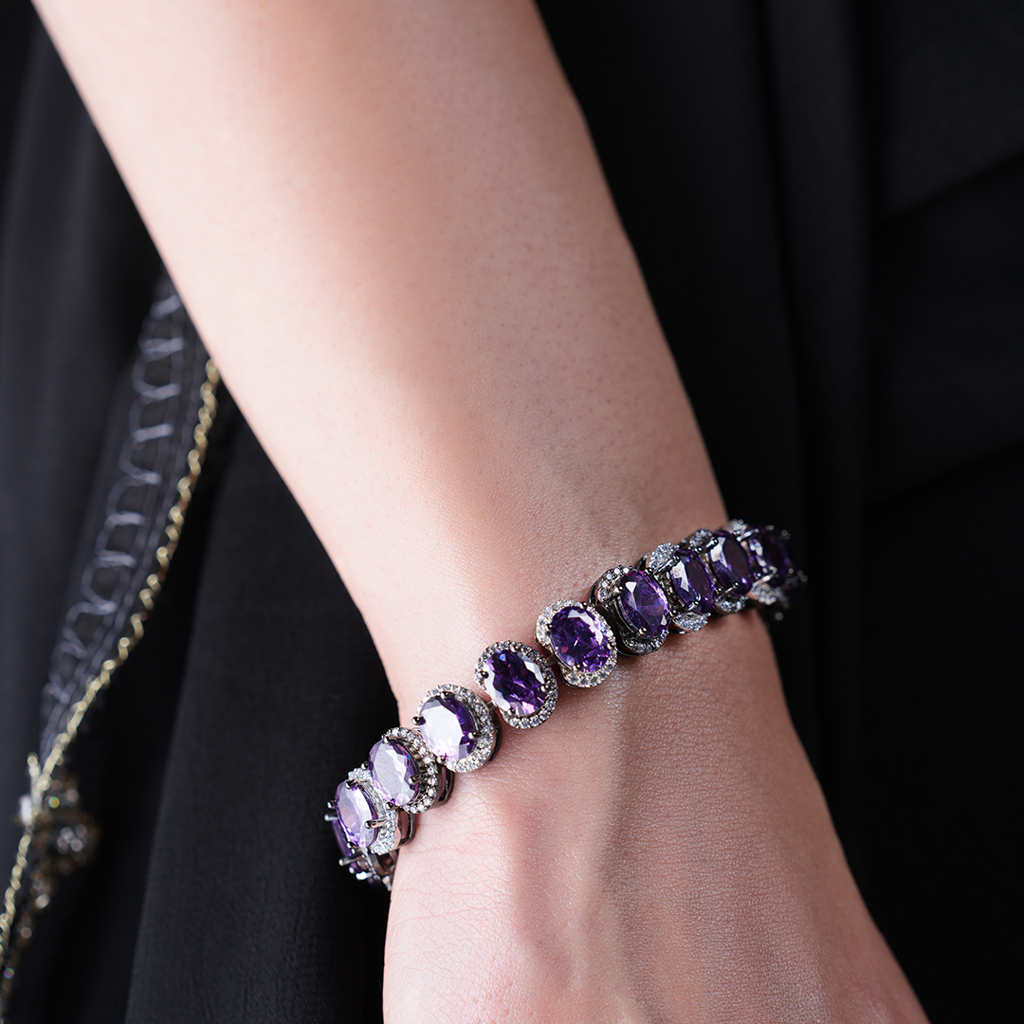 Black Polish Ad Bracelet : CAO0225VIH