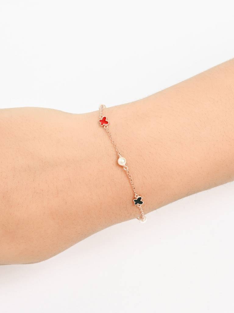 Pearl Clover Chain Bracelet : IALB3222