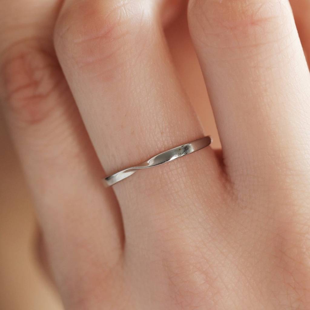 Classy Cut 925 Sterling Silver Rhodium Plated Female Ring (Adjustable) : RNG-40064