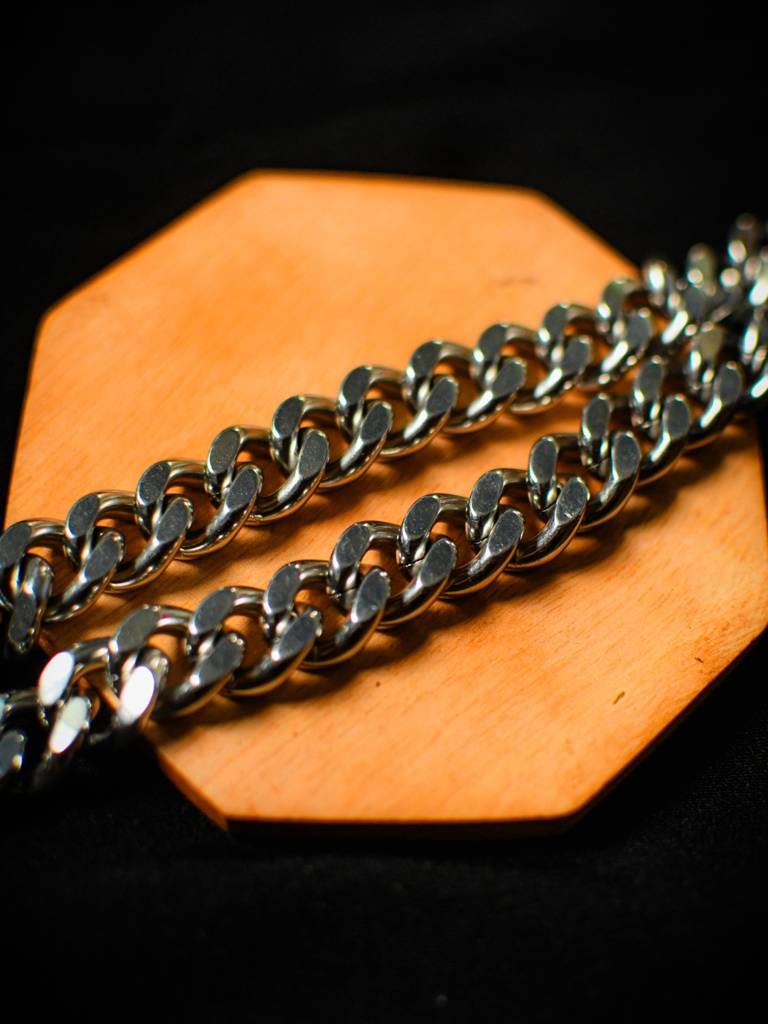 Chunky Silver Statement Chain 13Mm Â Luxe Stainless Steel Necklace For Men : MATC575SCC
