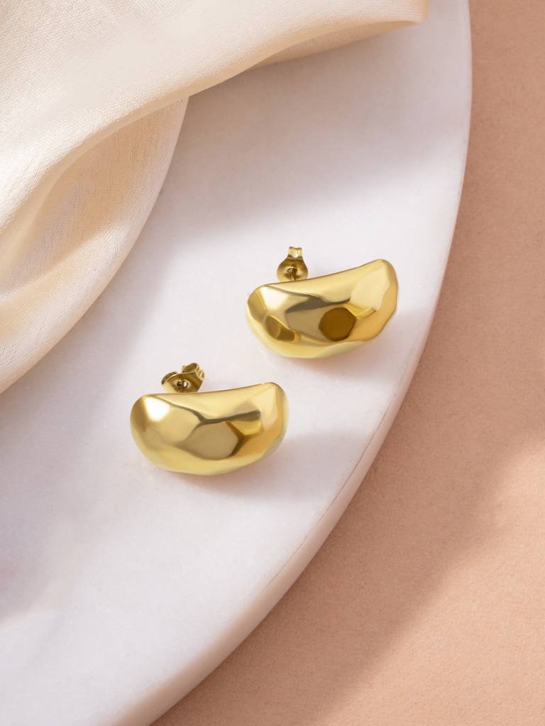 Edgy Cuboid Stud Earrings For Women - Waterproof & Anti-Tarnish : ER0485