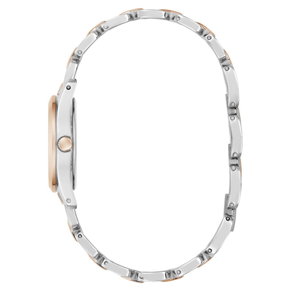Guess Round 28Mm White Dial Analog Women Watch - Gw0927L5 : GW0927L5