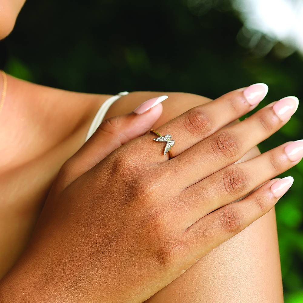 Winged Whimsy - Lab Diamond Fashion Ring : LLRG0139