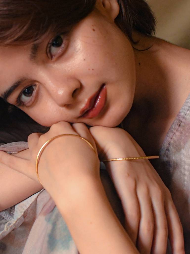 Classic 18K Gold Bangles Â Anti-Tarnish, Everyday Wear (Set Of 2) : ATB587BD1