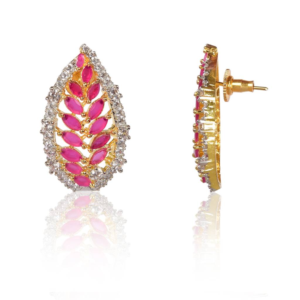 Leaf Stud Earrings : IE986A
