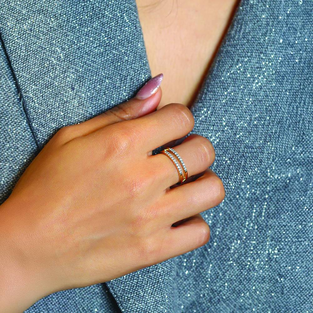 Fusion - Lab Diamond Band Ring : LLRG0093