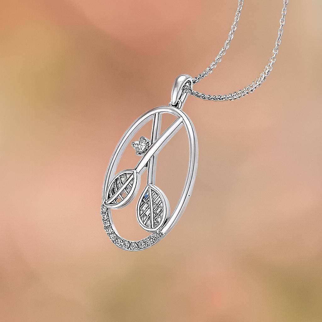 925 Pure Silver Badminton Chain Pendant : CP1096