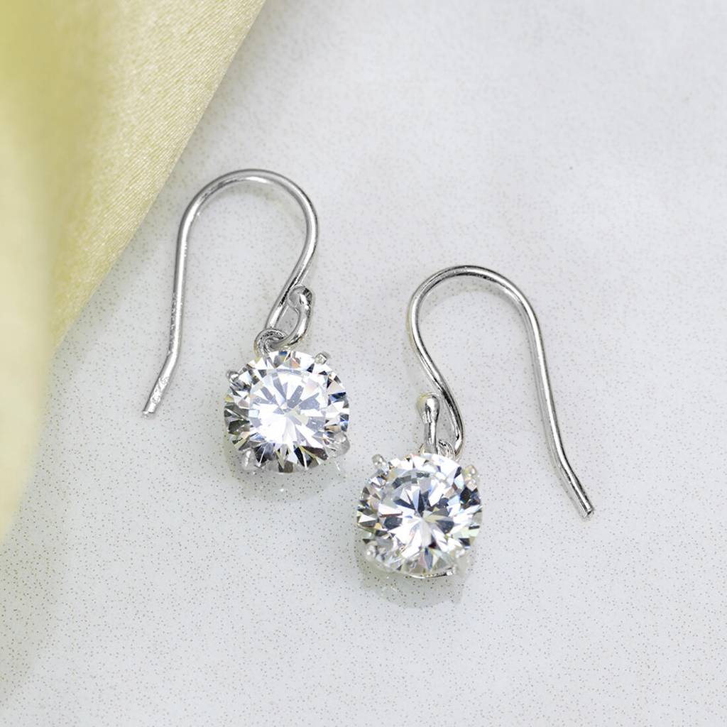 Deluxe Snowy 925 Silver Earrings : EAR-20147