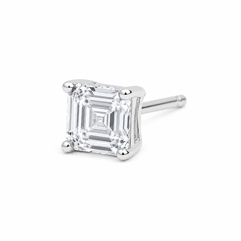 Silver Square Slay Studs : WER00066