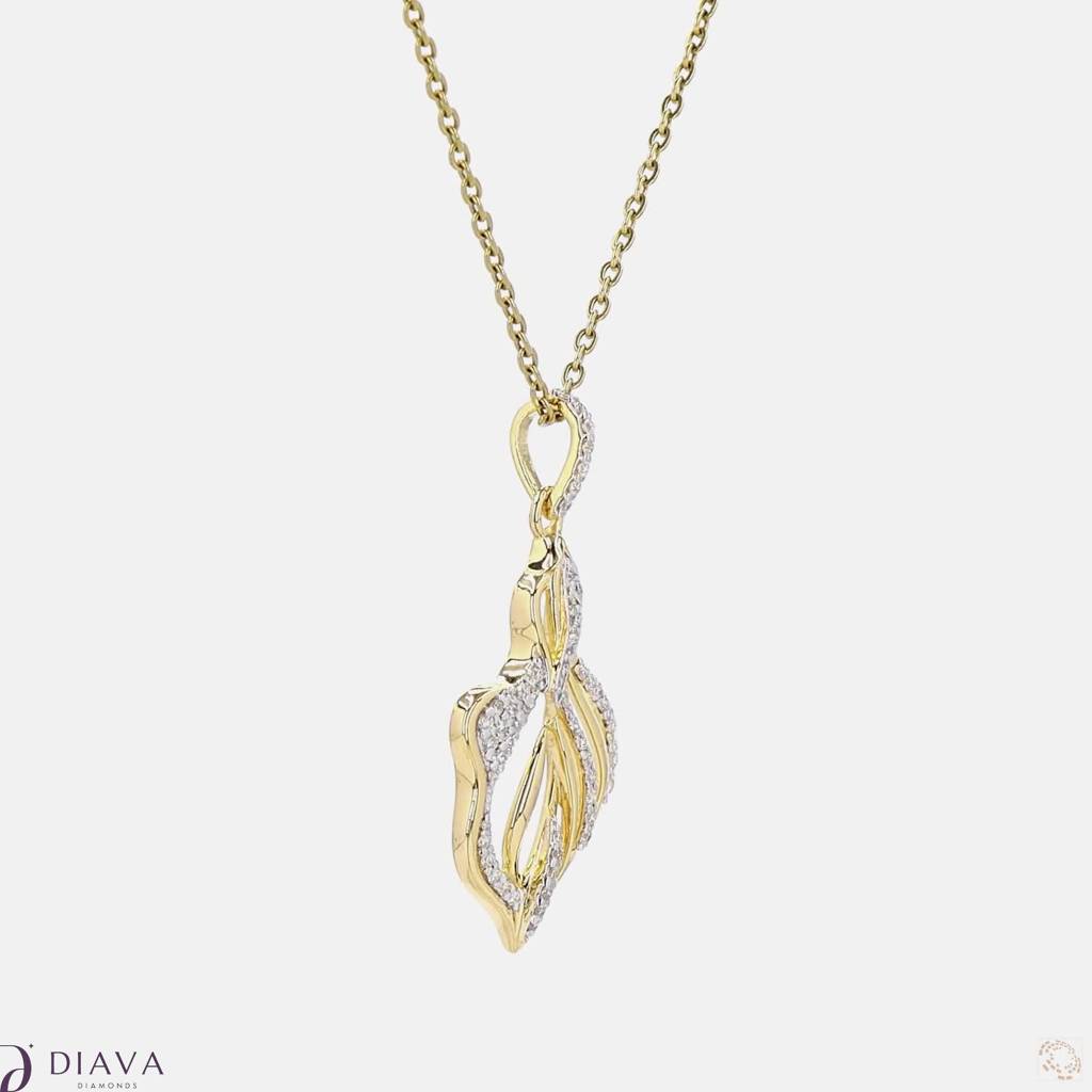 Waves Of Diamonds Pendant : WavesofDiamondsPendant