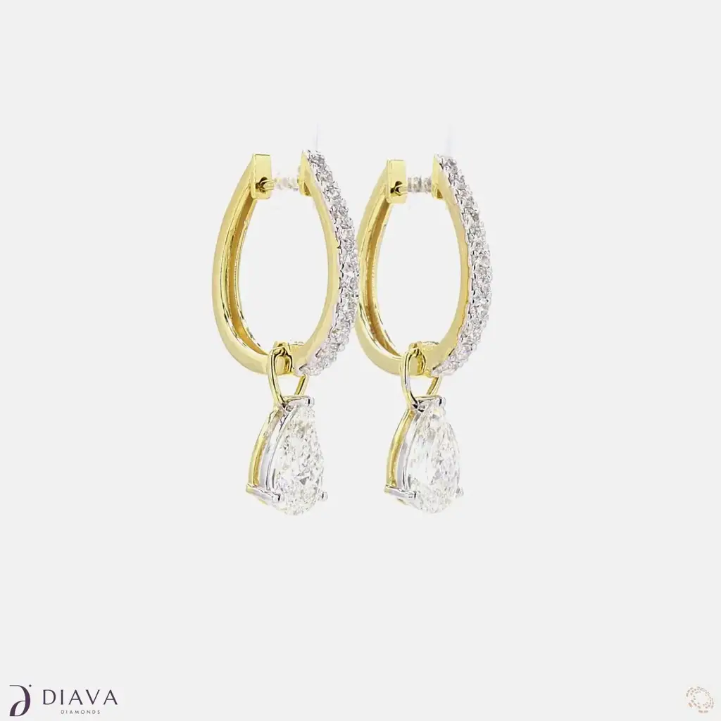 Eternal Pear Drop Hoops : EternalPearDropHoops