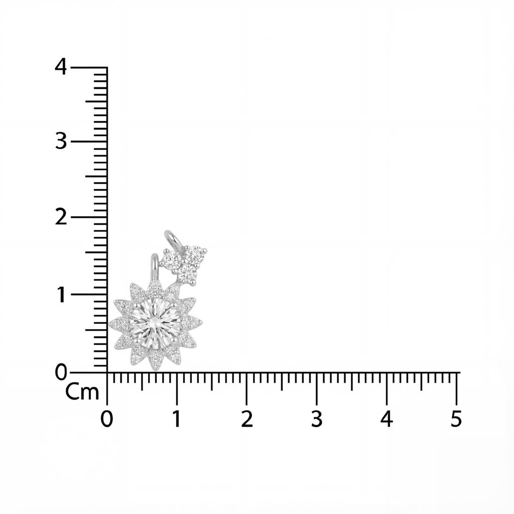 Korean Pastel Teardrop & Starburst Station Necklace : YUFSNL251