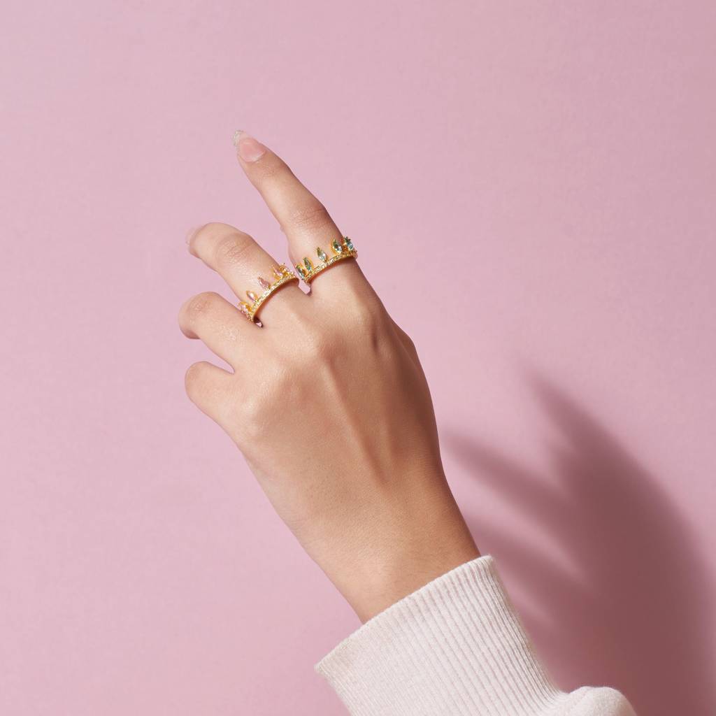 2 In 1 Baguette Diamond Ring-6 : RC22464-6