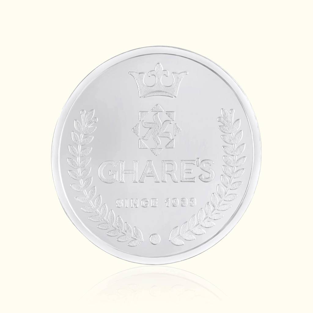 5 Gram 999 Lord Ganesh & Goddess Lakshmi Pure Silver Coin : 04-SSCL