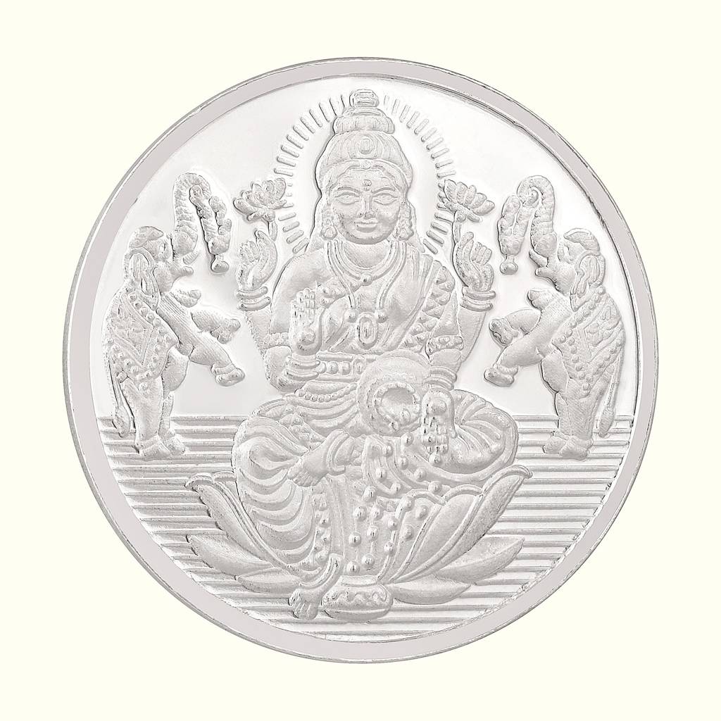 20 Gram 999 Goddess Lakshmi Pure Silver Coin : 2-SSCU