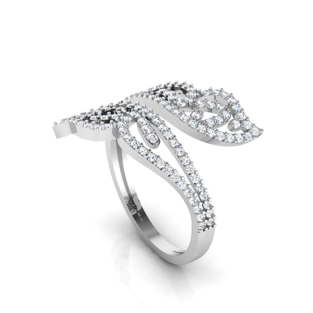 Cyra Designer Silver Ring