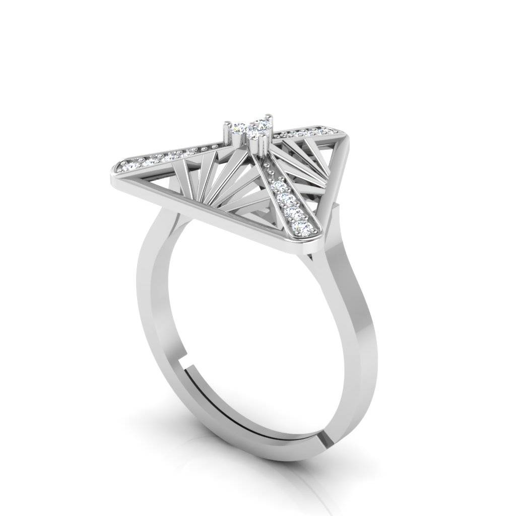 Larine Designer Silver Ring