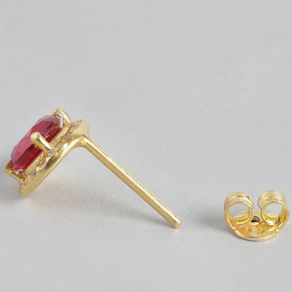 92.5 Silver Red Stone Earrings : 92.5 Silver Red Stone Earrings : 92.5 Silver Red Stone Earrings : 92.5 Silver Red Stone